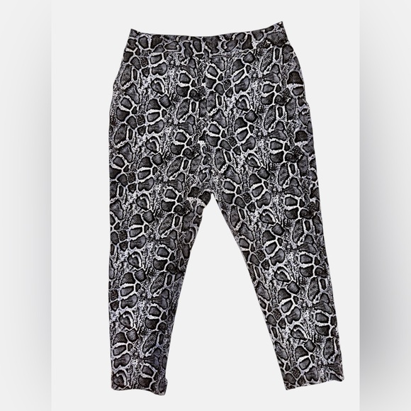 1X Nina Parker Snakeskin Print Trousers NWOT - Picture 1 of 9